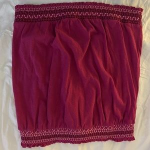 Anthropologie strapless top